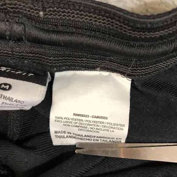 Nike Shorts Womens Medium Black Dri Fit Logo Swoosh Pull On Running Athletic - Picture 7 of 11